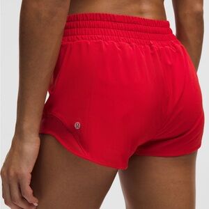 Lululemon Hotty Hot HR High Rise Oxford Red Size 10 Sz 10 NEW